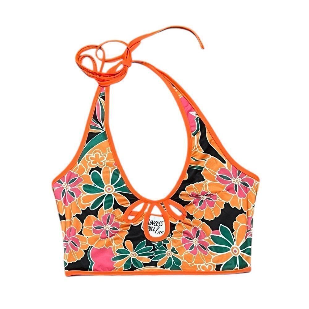 Princess Polly The Fairfield Floral Halter‎ Top, Size 2